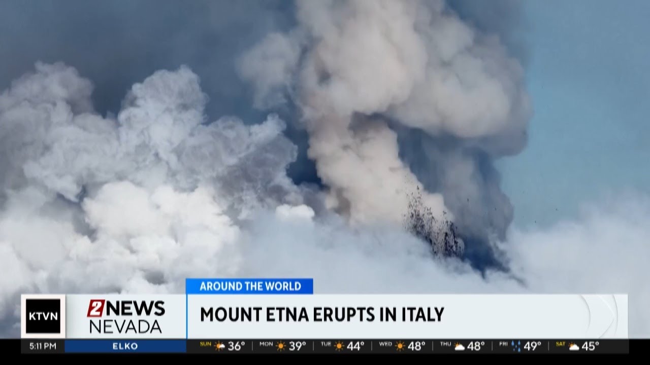 Italy's most active volcano erupted again