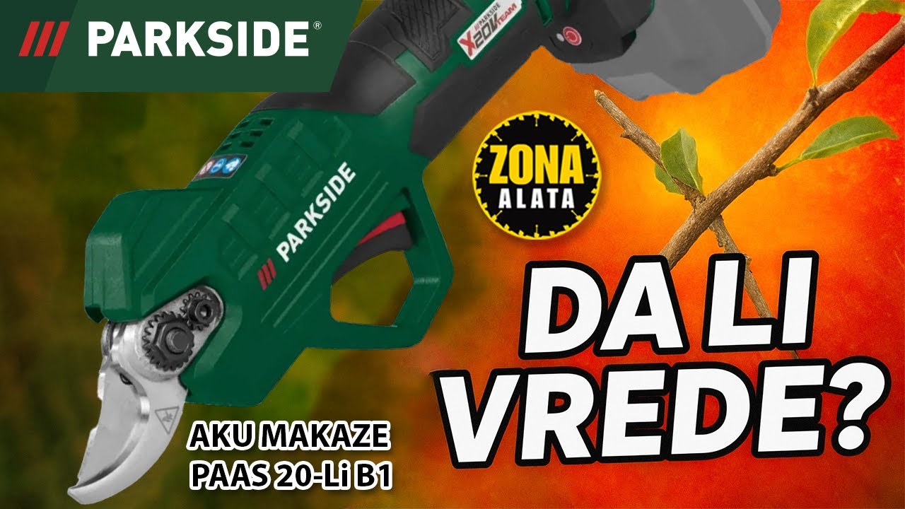 Aku makaze Parkside PAAS 20-Li B1 – Da li vrede novca? Recenzija 4K