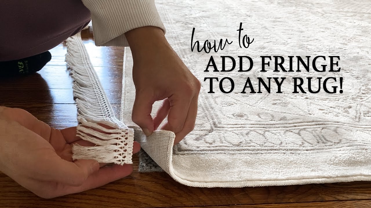 How to Fringe a Rug for a Vintage Look | DIY Fringe on Rug Tutorial