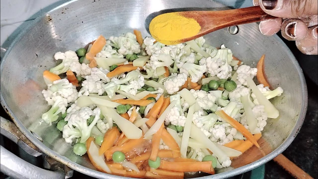 Cauliflower 🥦 fry ready will be ( 10 ) #minutes do breakfast ||... 