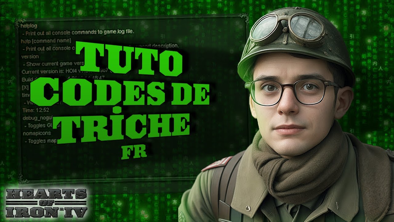 Hearts of Iron 4 fr: Tous les codes de triches essentiel !!