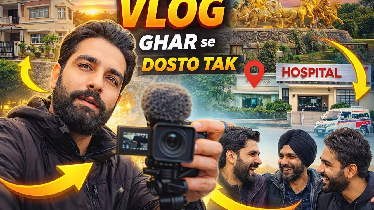 ghar Se Hospital, hospital￼ se dosto Ke paas full vlog video #comedy #vlogging #kurukshetra #home 