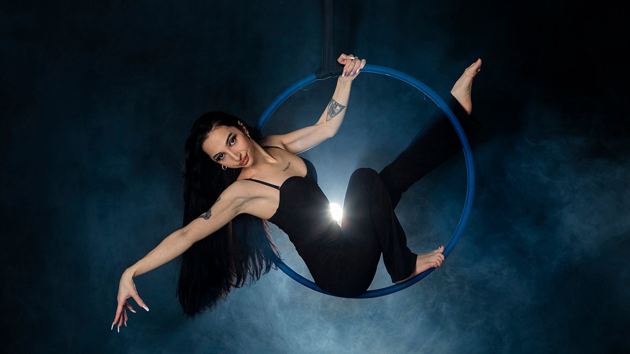 Aerial photo shoot featuring Aurela