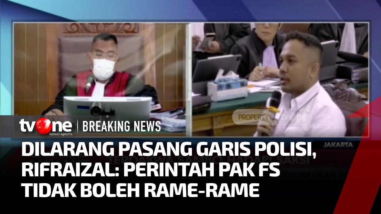 Saksi Rifaizal Samual Sebut Sambo Intervensi Olah TKP | tvOne
