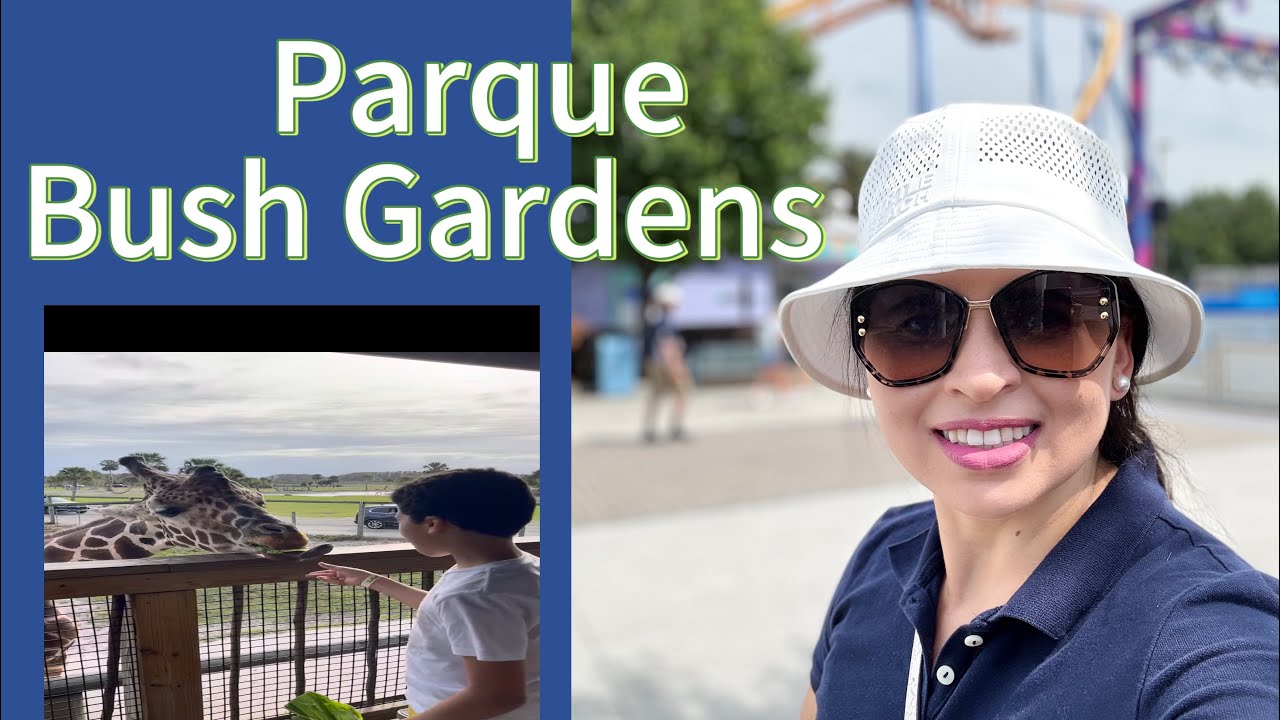 Dia de visitar o parque Bush Gardens em Tampa Bay.