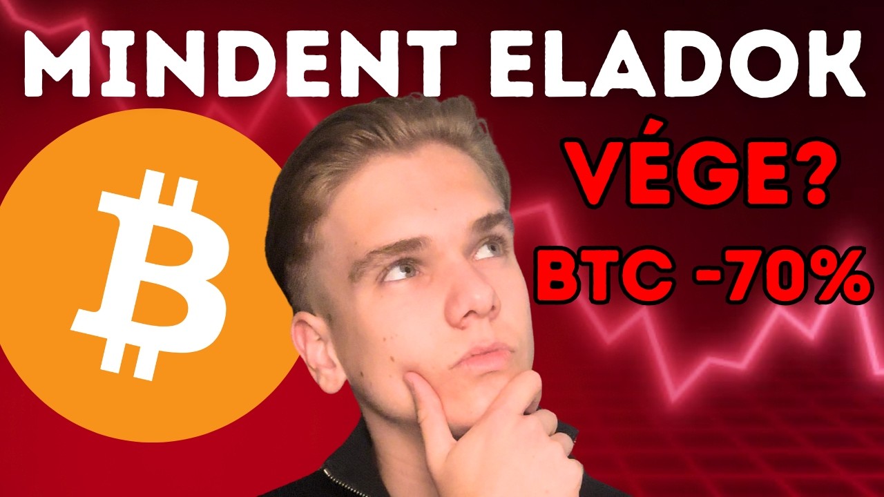 🚨S&Uuml;RGŐS🚨 - MEDVE PIACBA L&Eacute;PHET A BITCOIN - TELJES ELEMZ&Eacute;S &Eacute;S FORGAT&Oacute;K&Ouml;NYV