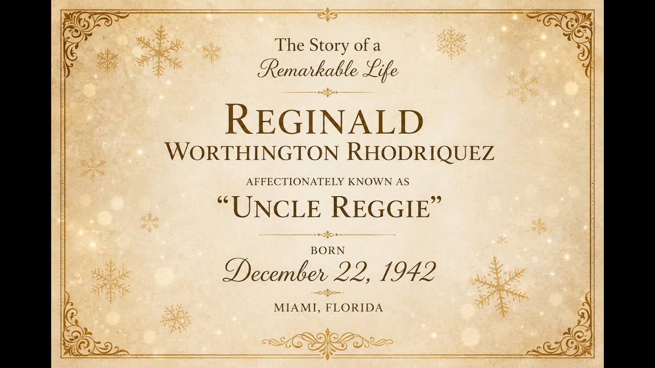 CELEBRATING THE LIFE OF REGINALD  RHODRIQUEZ