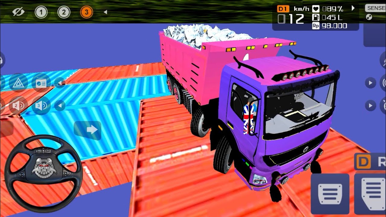 BHARAT BENZ 12 TIPPER | OFF-ROAD GAMEPLAY | BUS SIMULATOR INDONESIA 