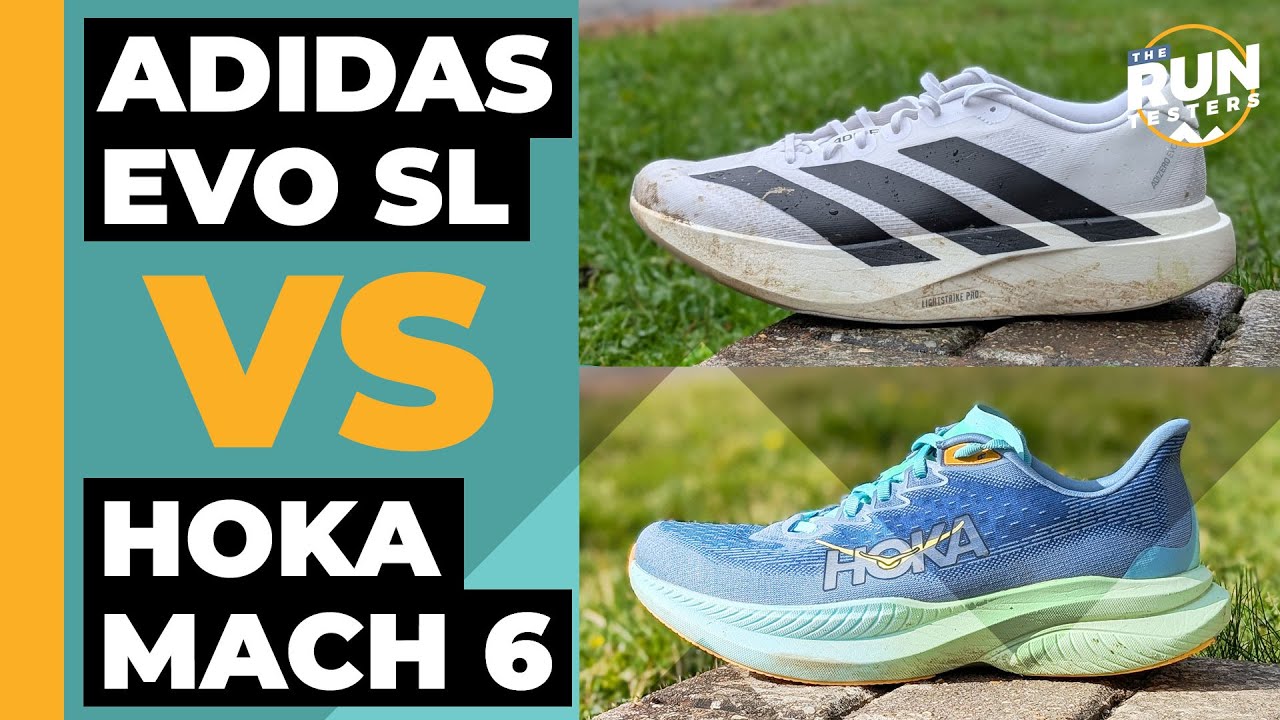 Adidas Adizero EVO SL против Hoka Mach 6 | Универсальные и быстрые, но какие кроссовки нам нравят...