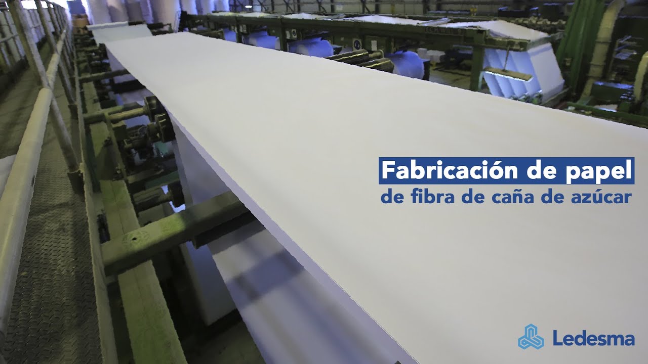 Fabricación de papel de fibra de caña de azúcar