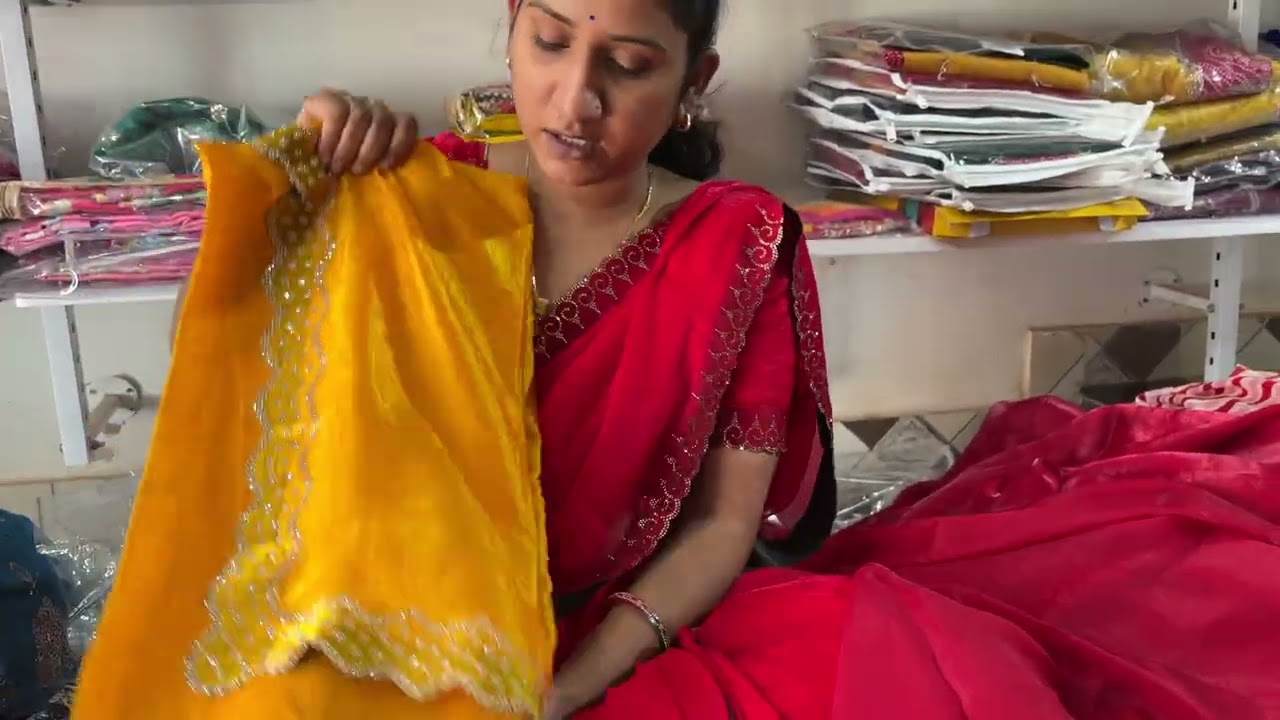 Jarkan stones ki saree only 1000 se suru 9340457740 फैंसी साड़ी कलेक्शन 
