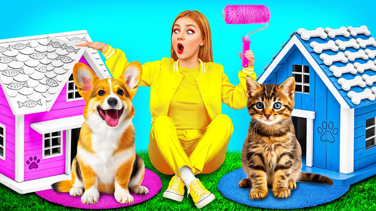 بنينا منزل للحيوانات الأليفة | طرق تسلل الحيوانات الأليفة إلى السجن Crazy DO