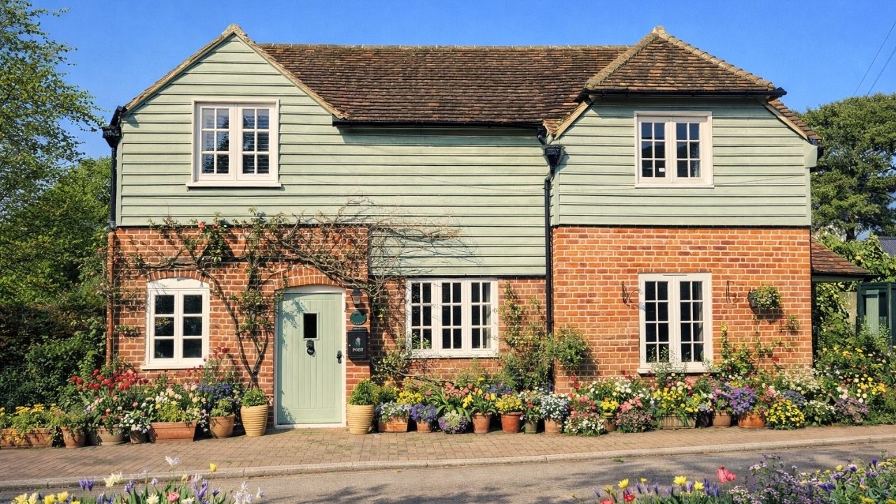 The Beauty of a Sunny Morning in an English Village - Chartham Hatch, Kent. UK
