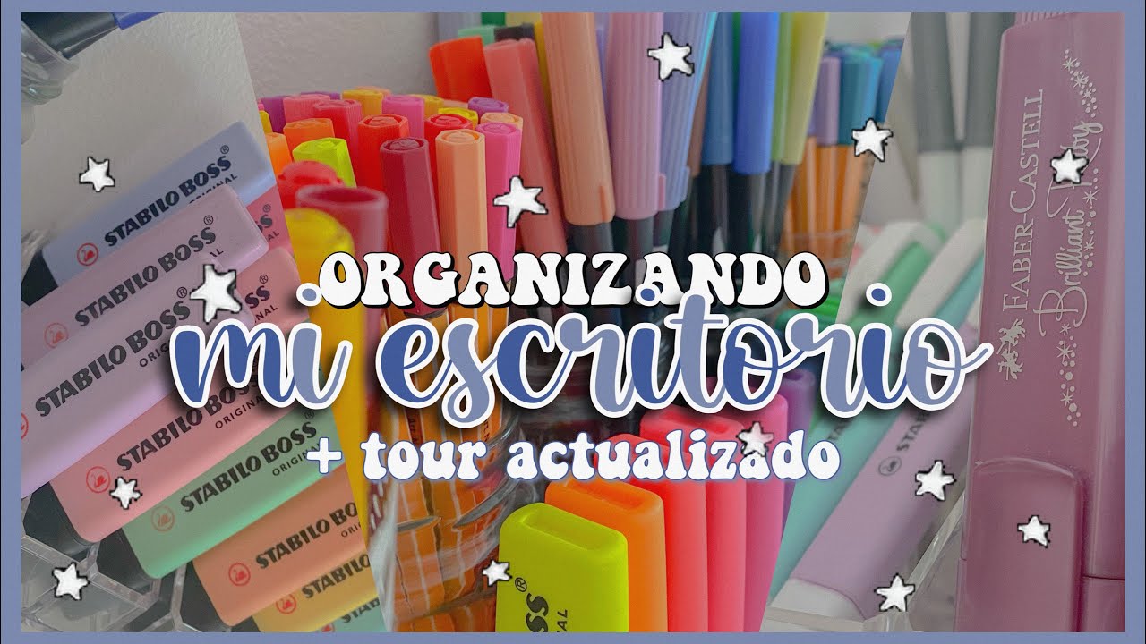 ORGANIZANDO MI ESCRITORIO + desk tour actualizado 🌟