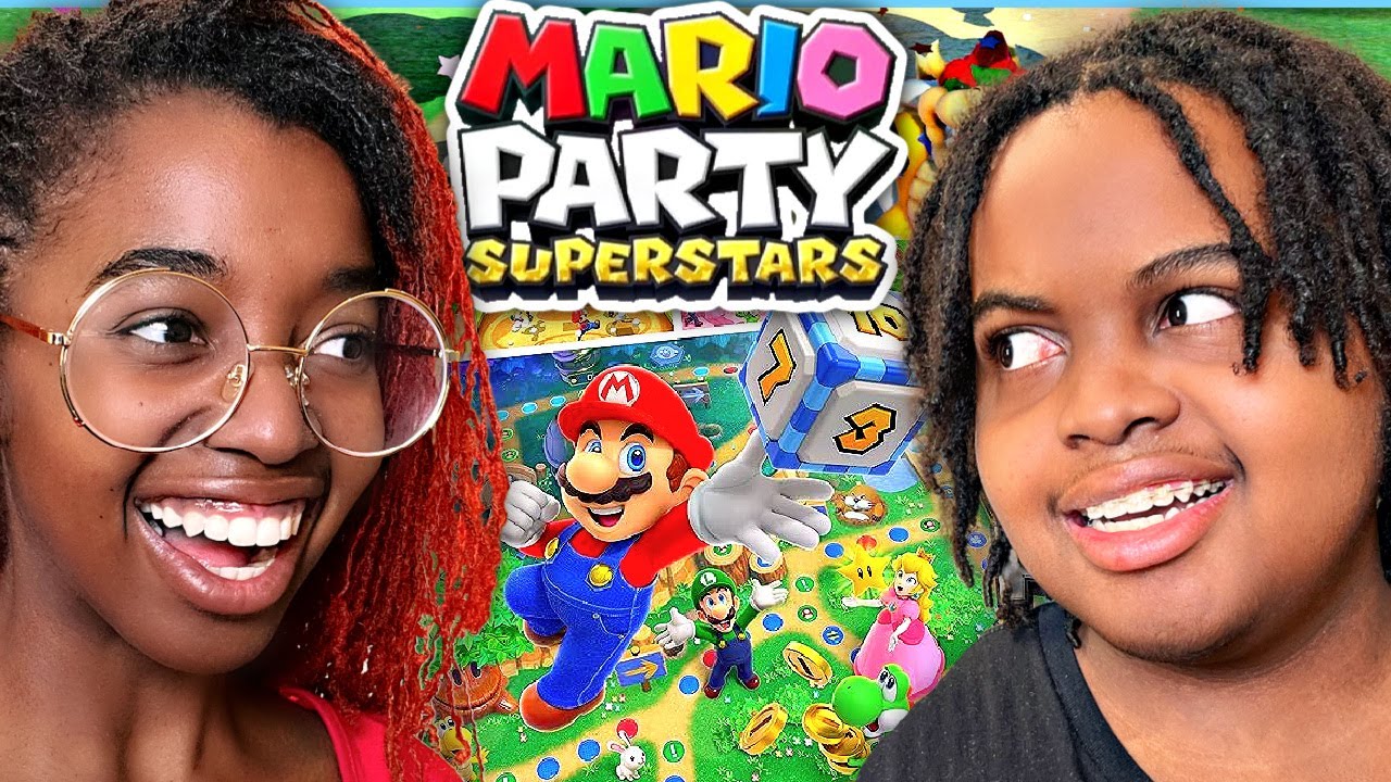 MARIO PARTY SUPERSTARS with the WHOLE FAM (who will win??)