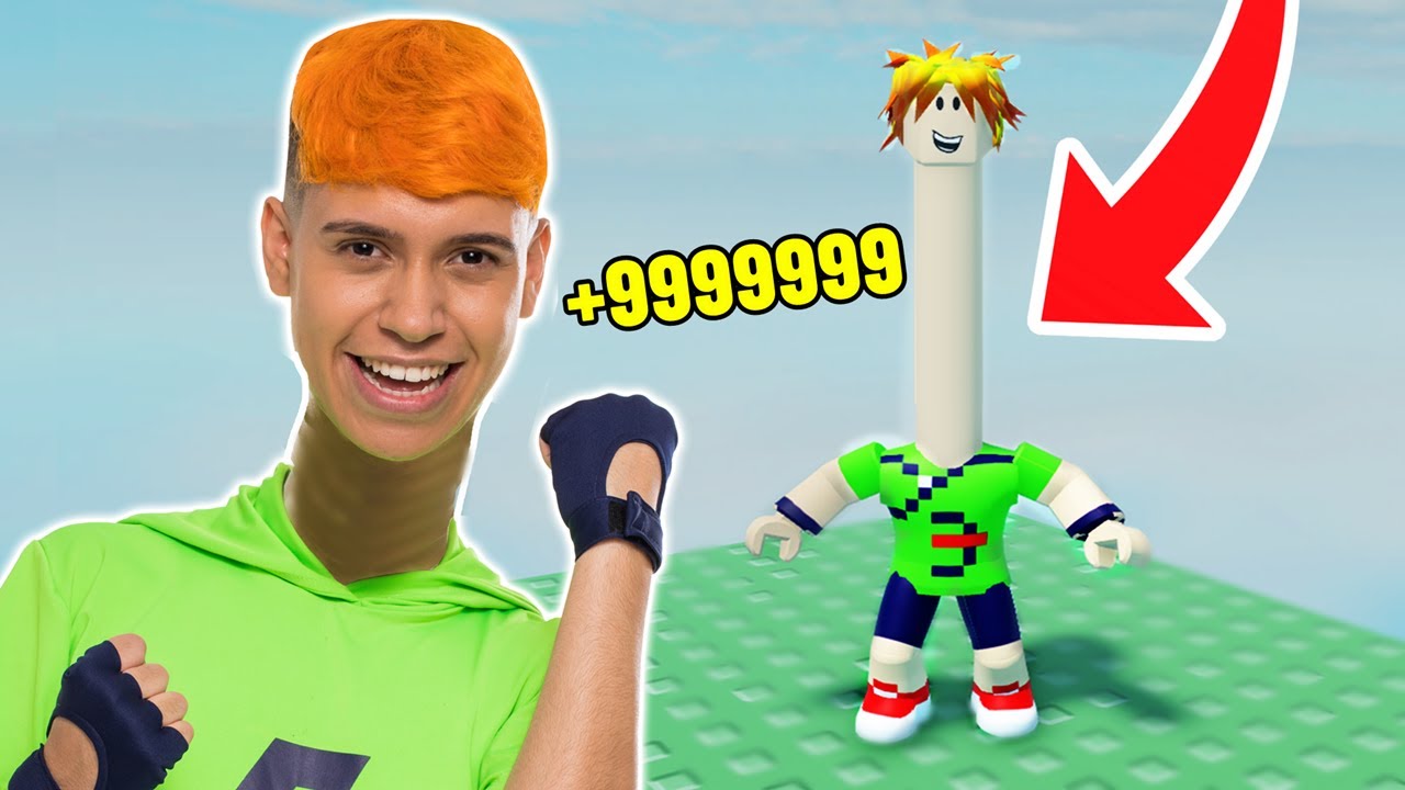 MEU PESCOÇO CRESCE A CADA SEGUNDO NO ROBLOX!!