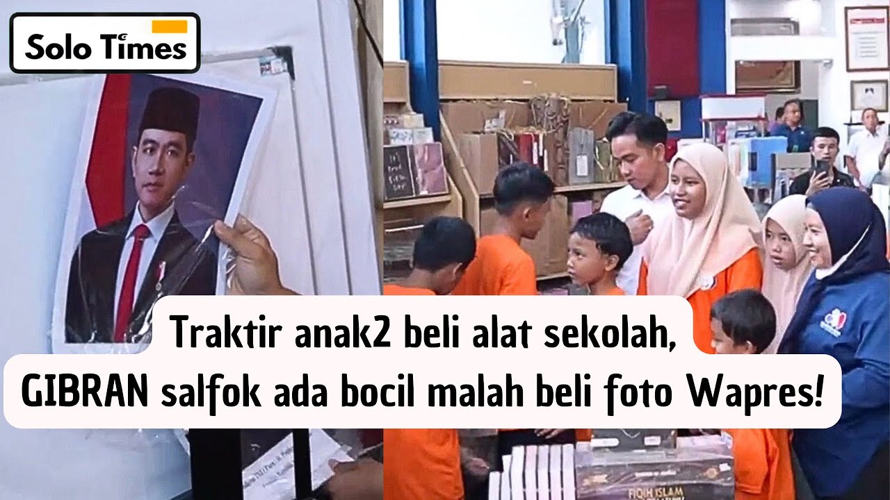 Peringati Hari Anak Nasional, Wapres GIBRAN Traktir Bocil-Bocil Belanja!