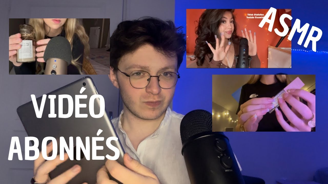 ASMR: MES ABONNÉS FONT DE L’ASMR ( ils sont incroyables 🖤)