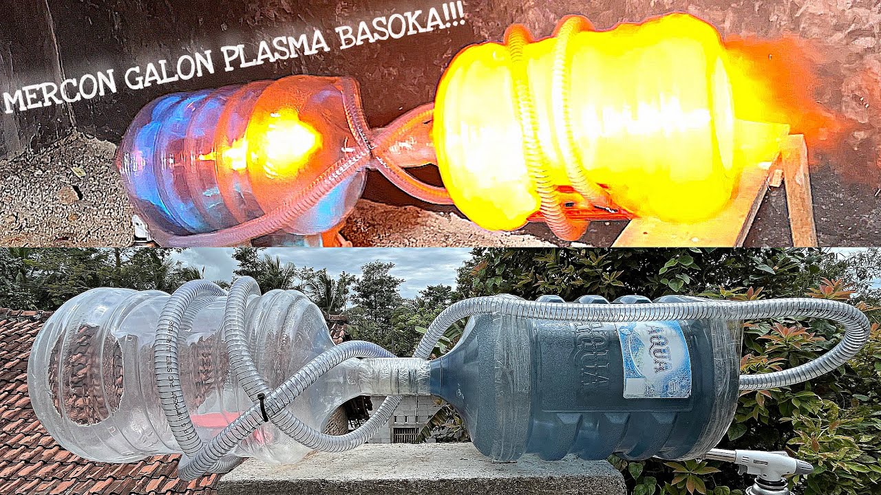 TUTORIAL CARA MEMBUAT MERCON GALON PLASMA BASOKA | HOW TO MAKE A PLASMA GALLON CANNON