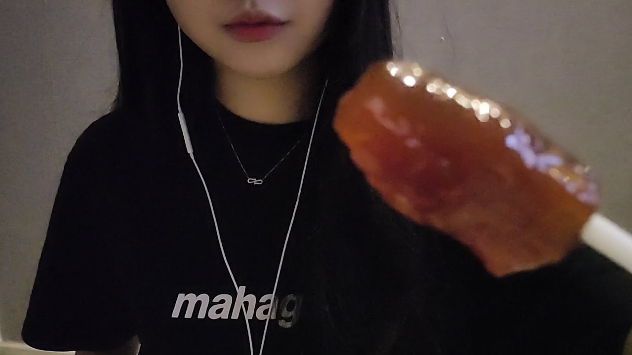 ASMR 콜라맛 사탕🍭먹으면서 근황 토크ㅣ속닥속닥 수다,초딩때 했던 게임,요즘 보는 드라마,영화ㅣ棒飴を食べる音