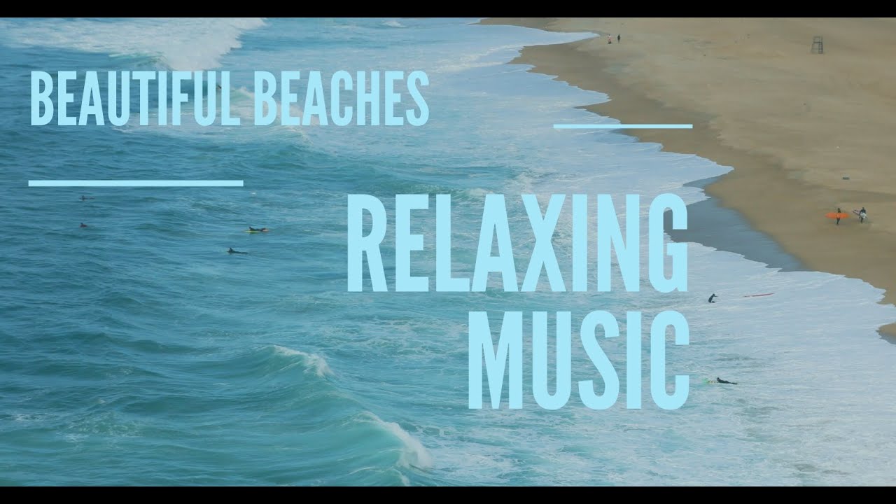 Beautiful beaches around the world| Relaxing piano music / sleep/ calm / waves