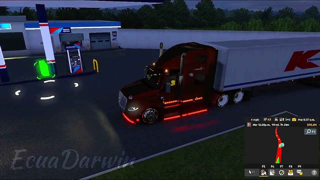 Camión International LT en las carreteras ecuatoriana Mapa ATS