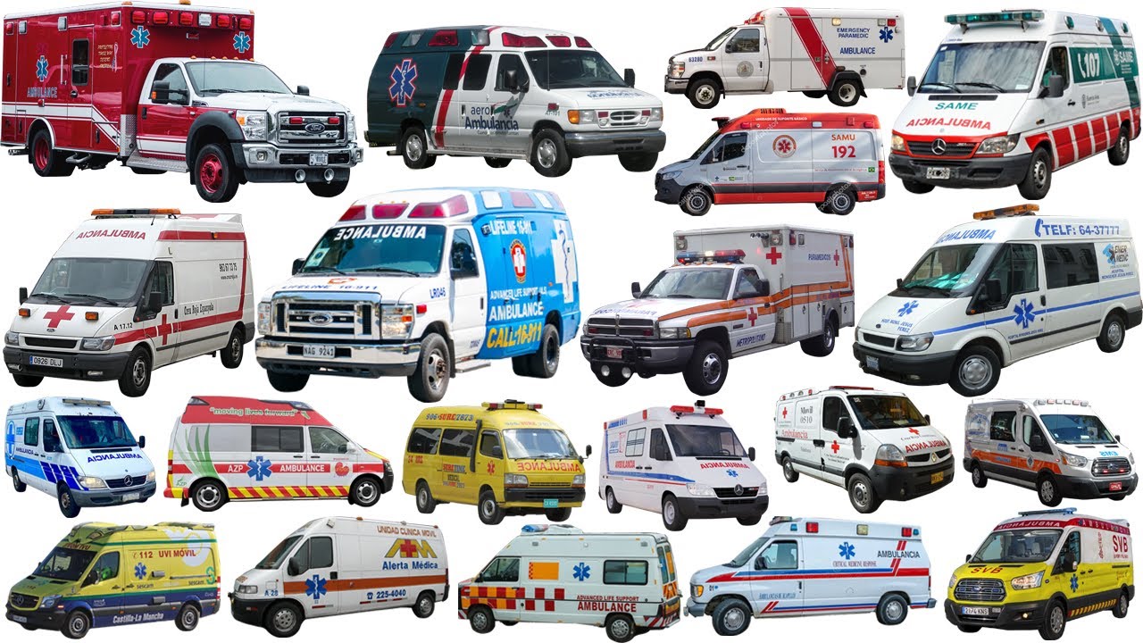 Ambulance Compilation of American Countries | United States, Canada, Brazil, Cuba, Peru, Mexico