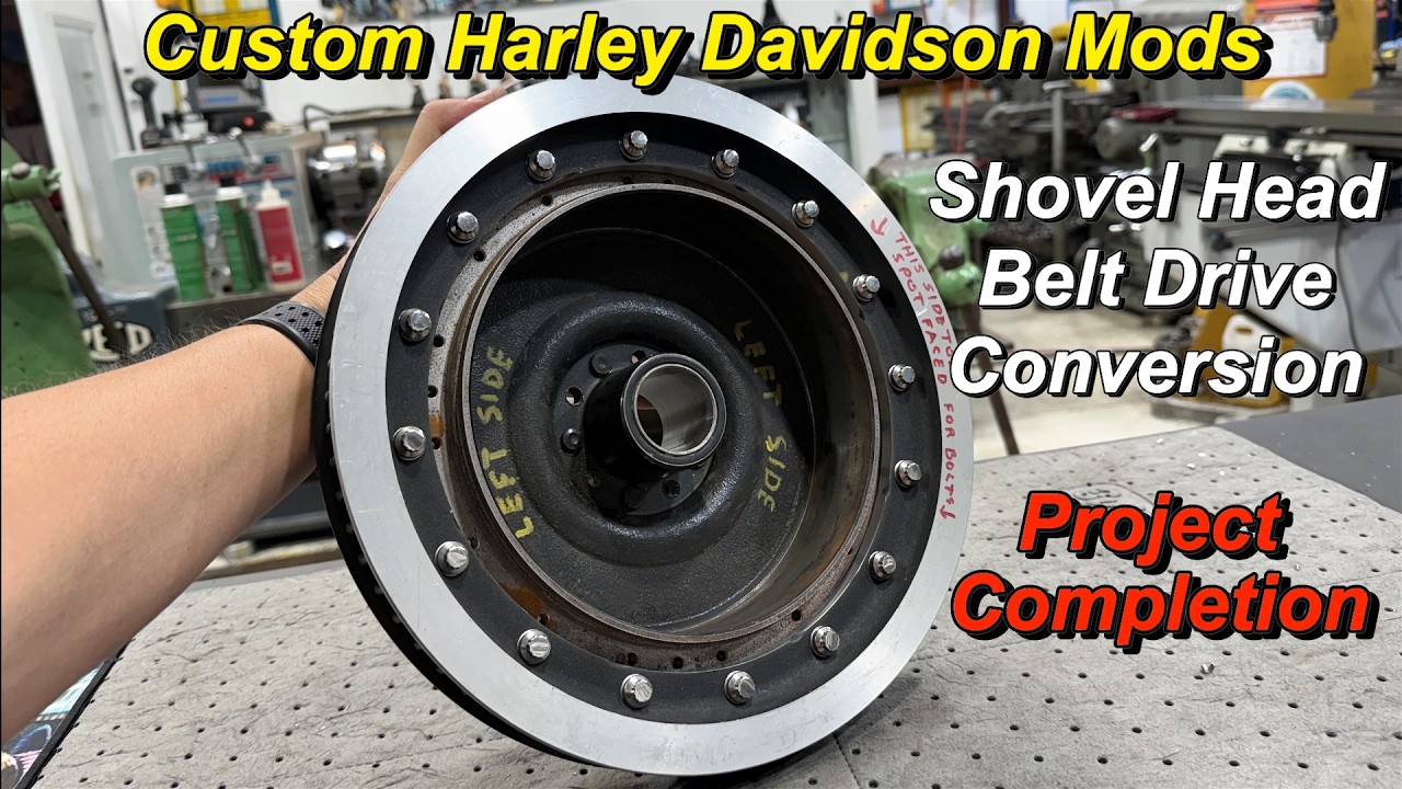 Harley Davidson Shovel Head Belt Drive Project Completed