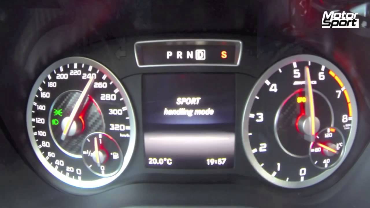 0-270 km/h : Mercedes A 45 AMG 4Matic (Speedo)