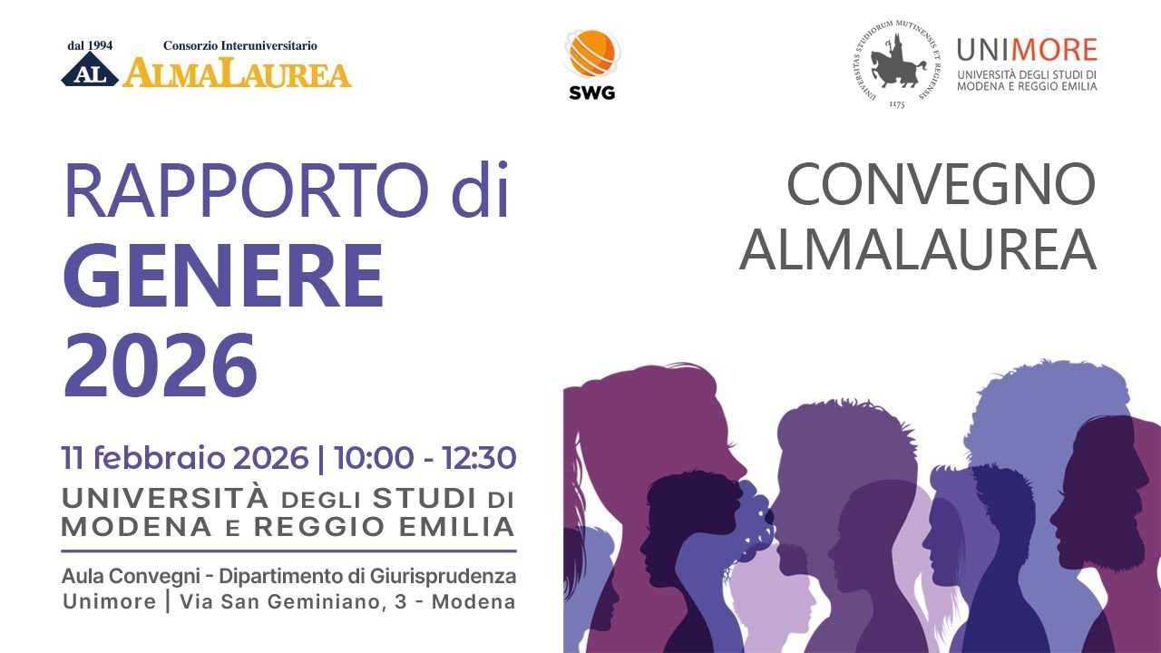 Convegno AlmaLaurea - Rapporto di genere 2026