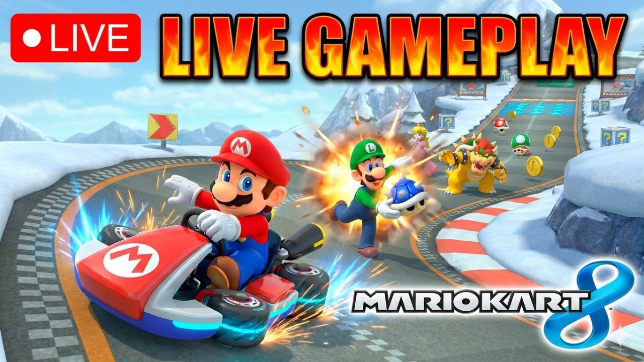 LIVE 🚗💨 Mario Kart 8 😅🏁 ¿Aprendo Rápido o Puro Caos?