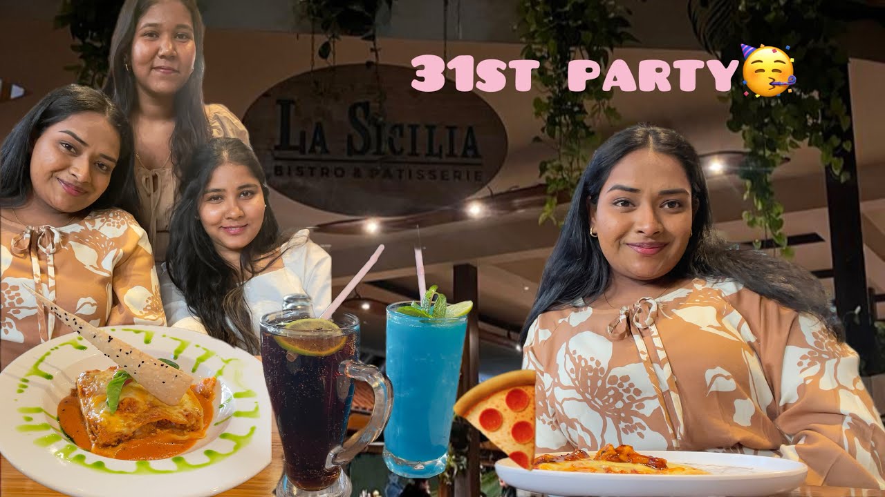 31st Party🥳 | New Year | La Sicilia | Crazy Momos | Chicken lasagna | Food Vlog | 