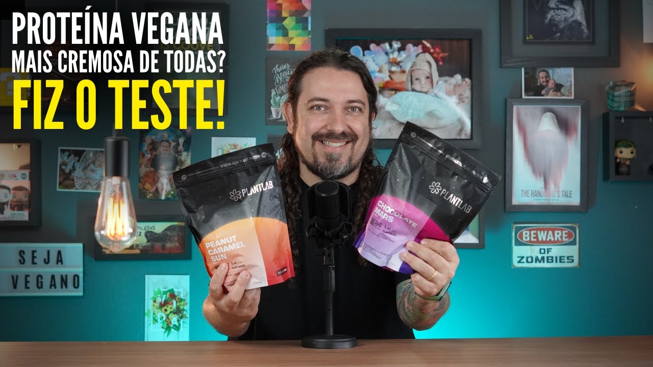 Prote&iacute;na vegana mais cremosa de todas? Eu testei a Plantlab!