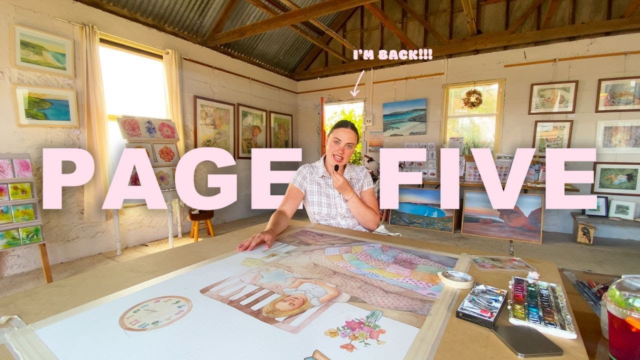 WRITING & ILLUSTRATING my children's book after being REJECTED | PAGE FIVE