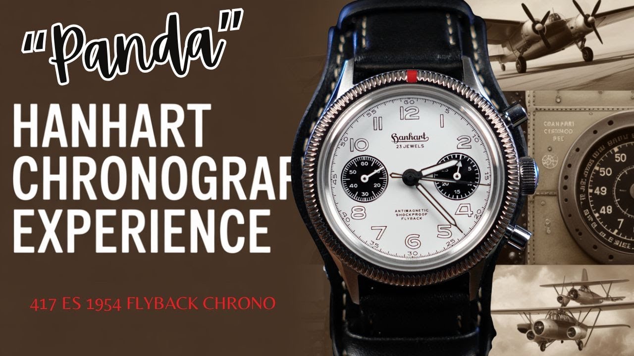 2025 HANHART 417 ES 1954 Flyback Panda Chronograph TAKES FLIGHT! ONE OF THE BEST CHRONOGRAPHS YET