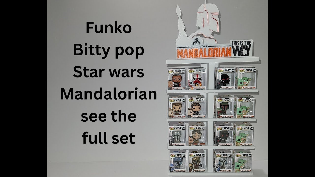 Funko Bitty Pop Star Wars The Mandalorian full set tour Mangley Allsorts #funko #StarWars #BittyPop