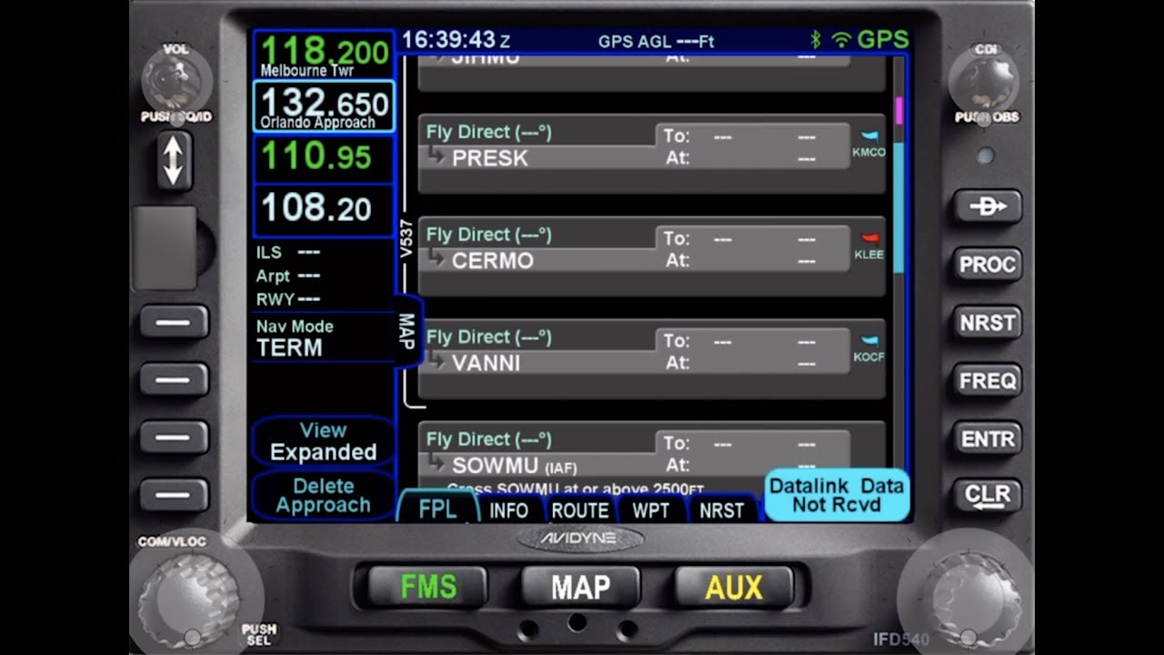 IFR Flight Planning On The Avidyne 550 - MzeroA Flight Training