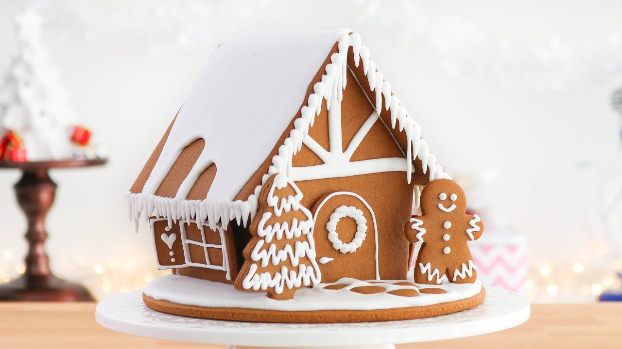 Casa de Jengibre para Navidad ☆ Paso a Paso + Moldes - Tan Dulce