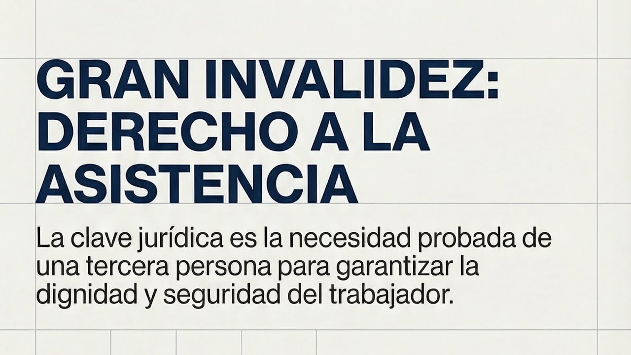 👁️‍🗨️ ¡NUEVA VICTORIA JUDICIAL FRENTE AL INSS! SE RECONOCE LA GRAN INVALIDEZ A UN TRABAJADOR ⚖️