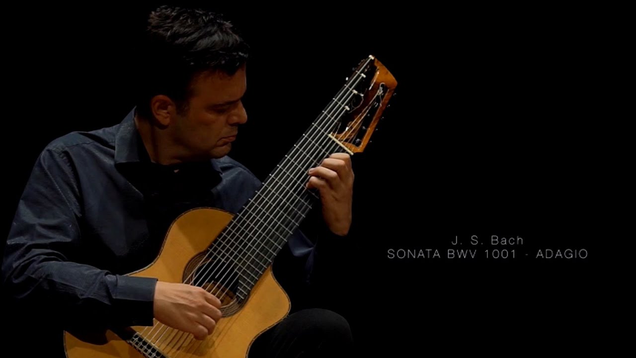 Sonata BWV 1001 Adagio - Bach - 11 string guitar
