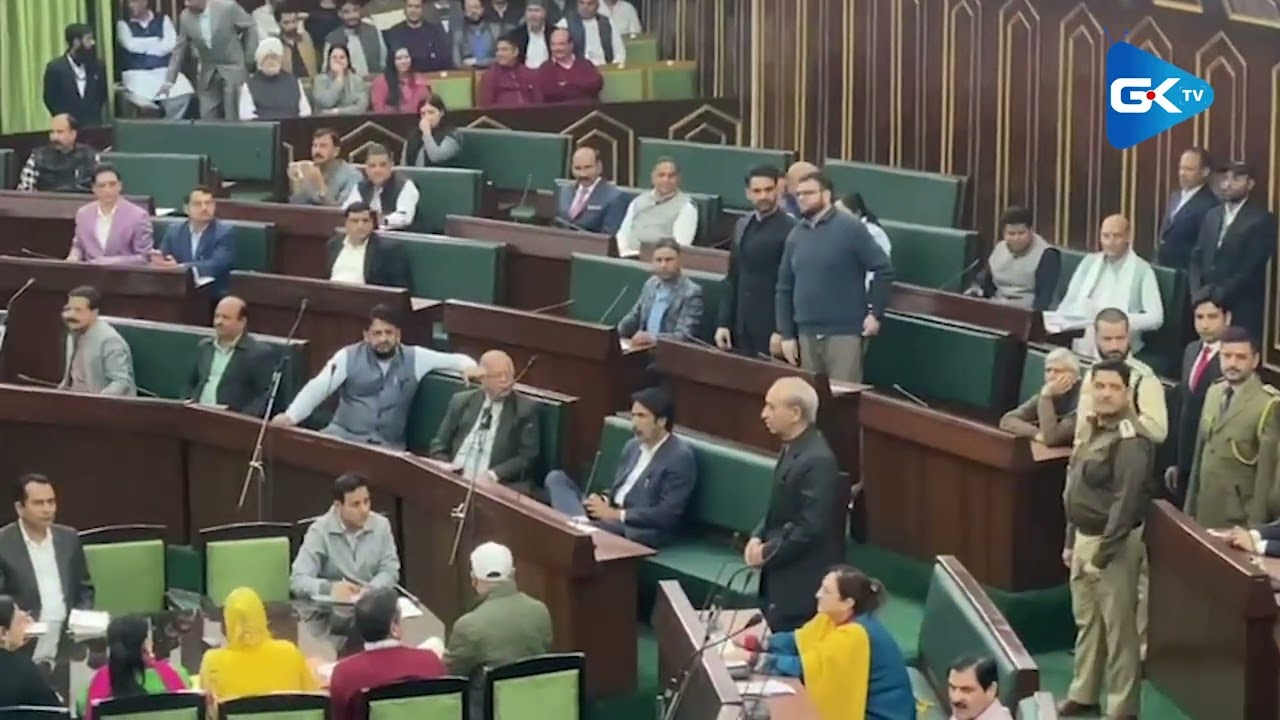 J-K Assembly witnesses uproar, opposition walks out