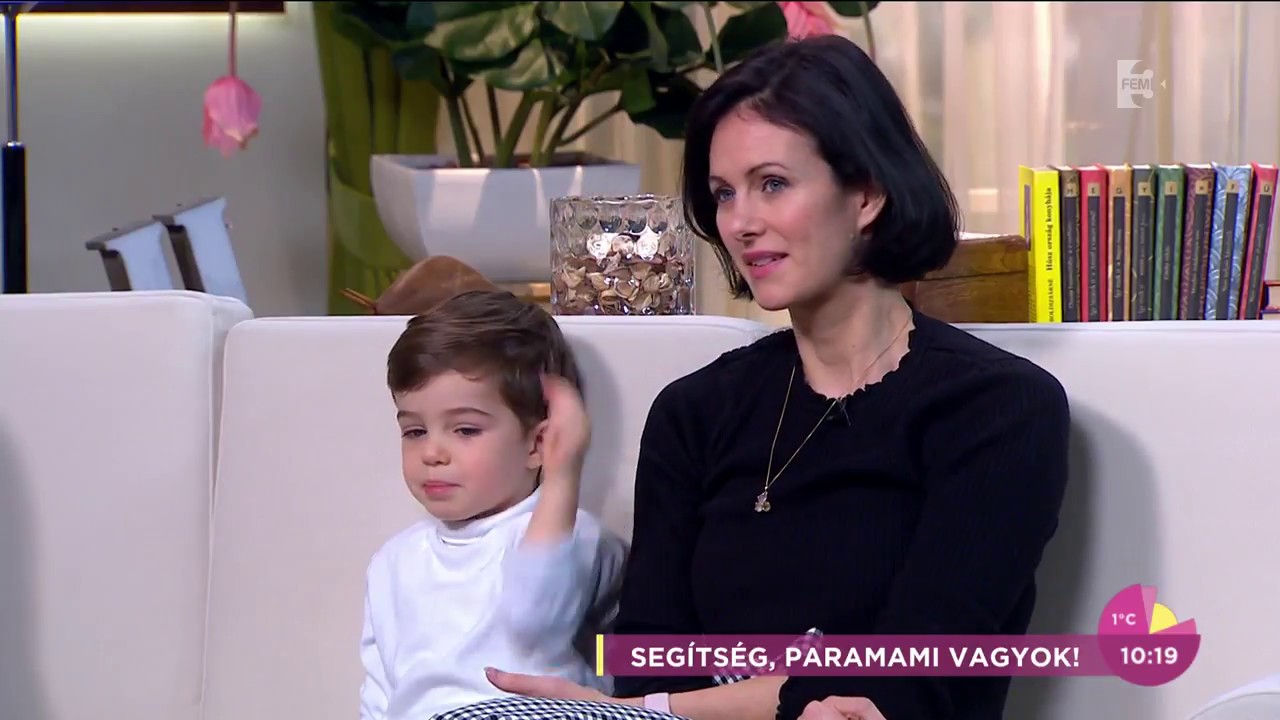 Aranyos: Keveházi Krisztina kisfia így reagált, mikor meglátta magát a képernyőn - tv2.hu/fem3cafe