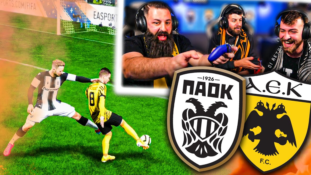 ΝΤΕΡΜΠΙ ΔΙΚΕΦΑΛΩΝ! ΠΑΟΚ - ΑΕΚ | FIFA 23 | TechItSerious