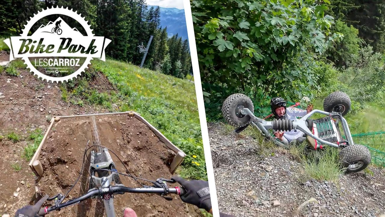 Kevin finit dans le filet ! On découvre Les Carroz Bikepark !