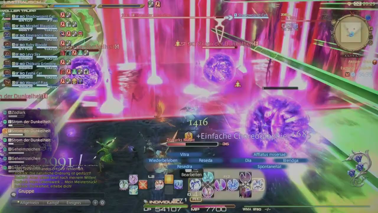 FINAL FANTASY XIV: Eschatos - Zodiark solo Heal