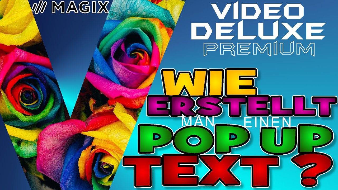 Pop Up Text erstellen - MAGIX VIDEO PRO X 12 - Tutorial Deutsch