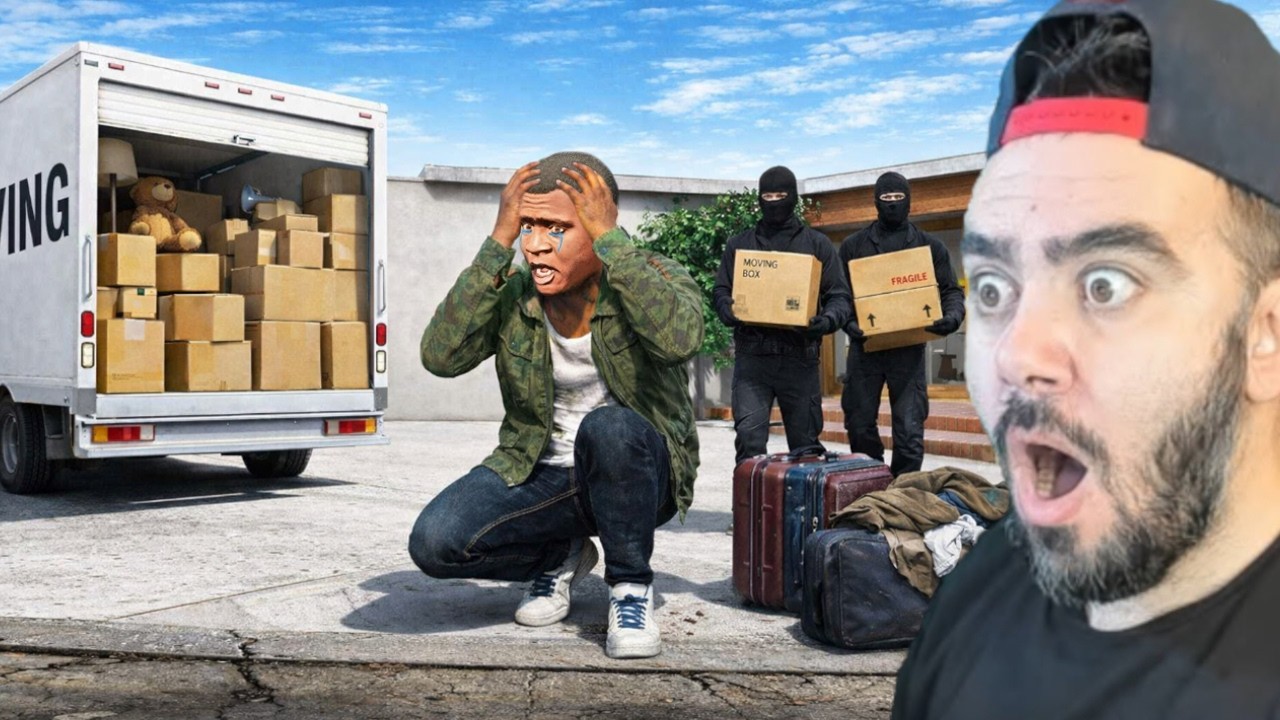FRANKLIN EVINDEN ATILDI SOKAKDA KALDI - GTA 5 MODS