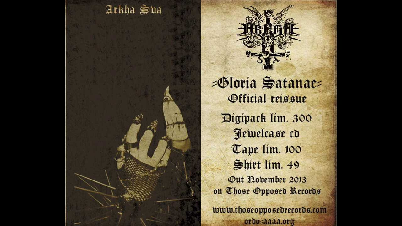 ARKHA SVA - Gloria Satanae reissue - 49 Evil Spirits
