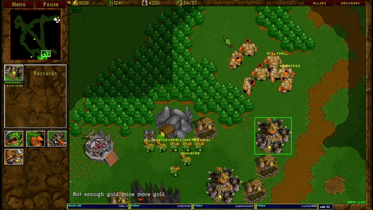 Warcraft 2 Garden of War 1v1 u8t3io3p vs [TD]Wargasm