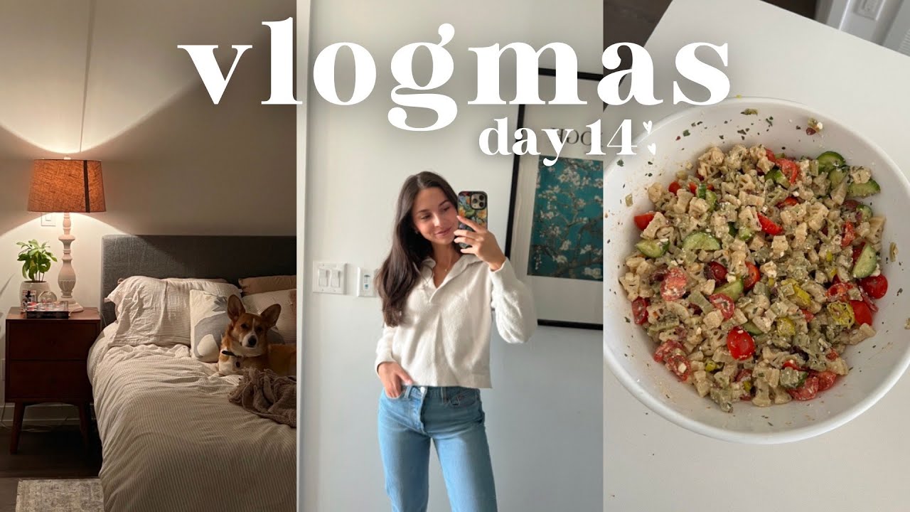 VLOGMAS DAY 14: Day at Home, Cooking, Cleaning, Vision Board Planning!
